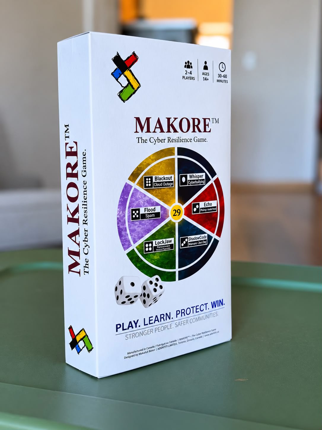 MAKORE Cyber Resilience Game front packaging
